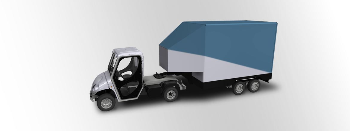 ATX electric vehicles with semi-trailer