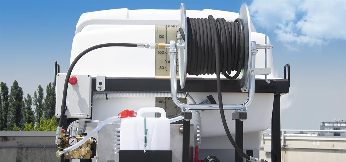 Street and urban sanitization system with sanitizer tank Alkè